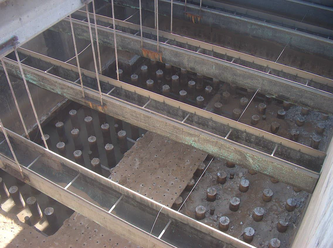 Filter under-drain system during rehabilitation